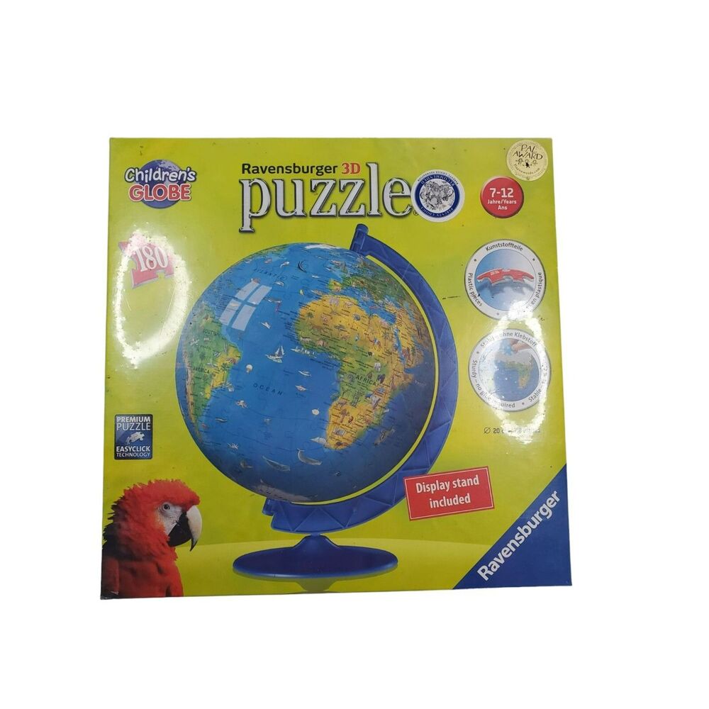 Ravensburger 3D Puzzle‎ Childrens World Globe With Stand